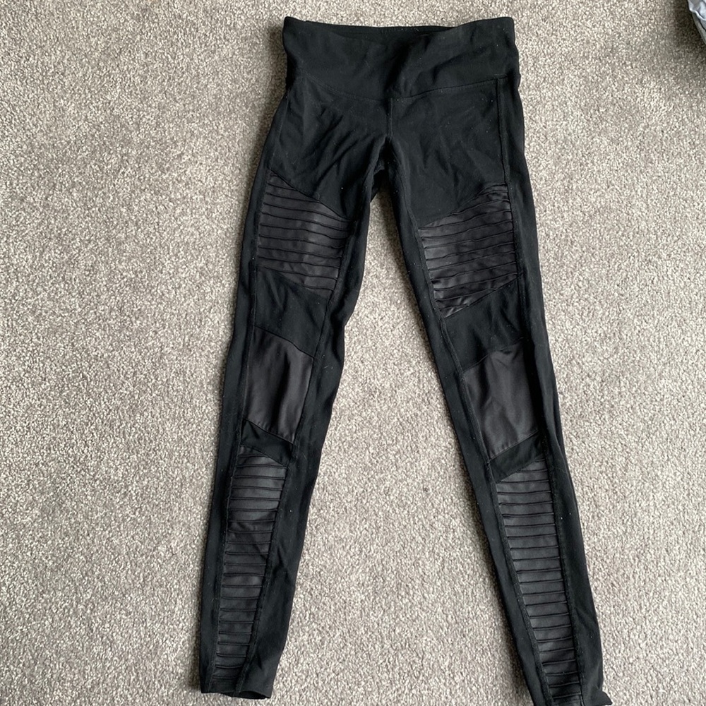 Alo Yoga Black Moto Leggings